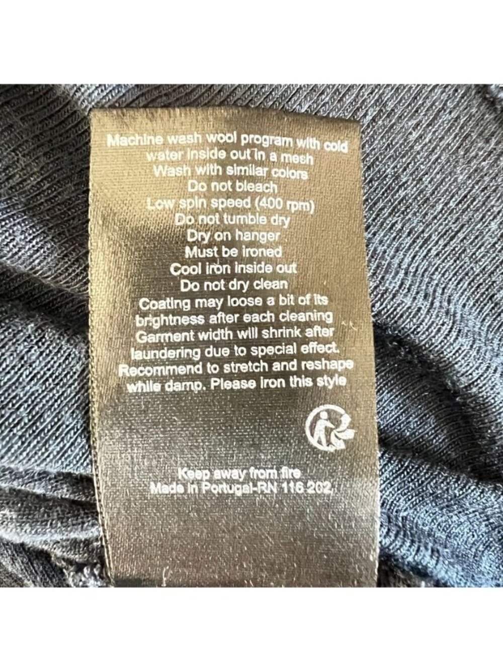 Zadig & Voltaire Willy Gold Womens Top S Navy Sheer Metallic Y2K Glam Going Out - Picture 6 of 13